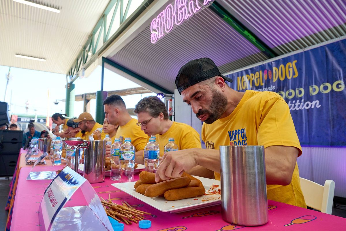 Ekka\u2019s Keppel Dagwood Dog Eating Competition