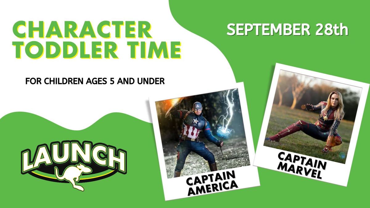 Character Toddler Time \ud83c\uddfa\ud83c\uddf8 Captain America & Captain Marvel \ud83c\uddfa\ud83c\uddf8