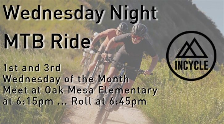 Wednesday Night MTB Ride (1st and 3rd Wednesday)