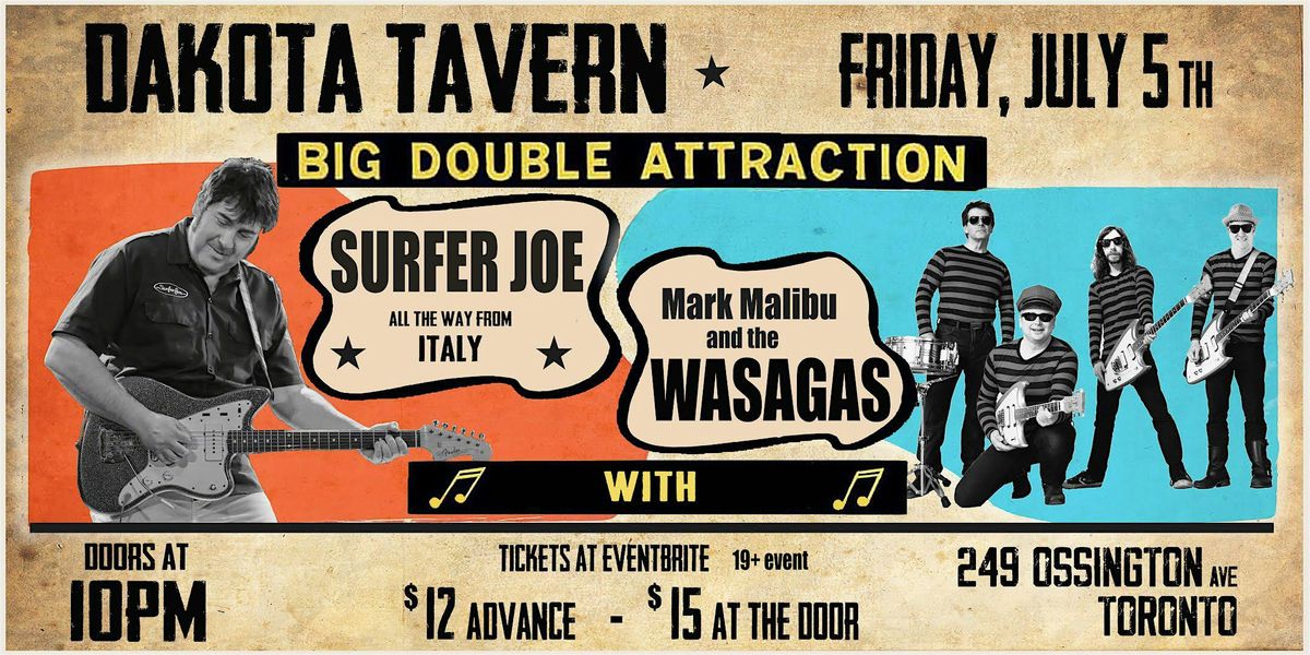 Surfer Joe w\/ Mark Malibu & The Wasagas