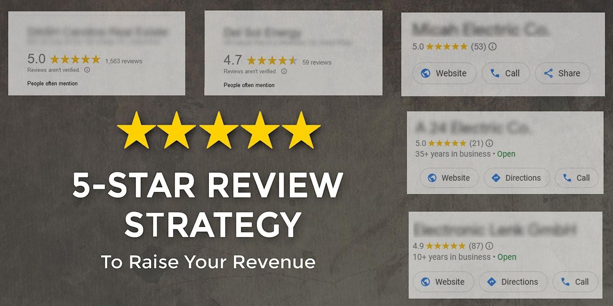 5-Star Review Strategy to Raise Your Revenue- Los Angeles, CA