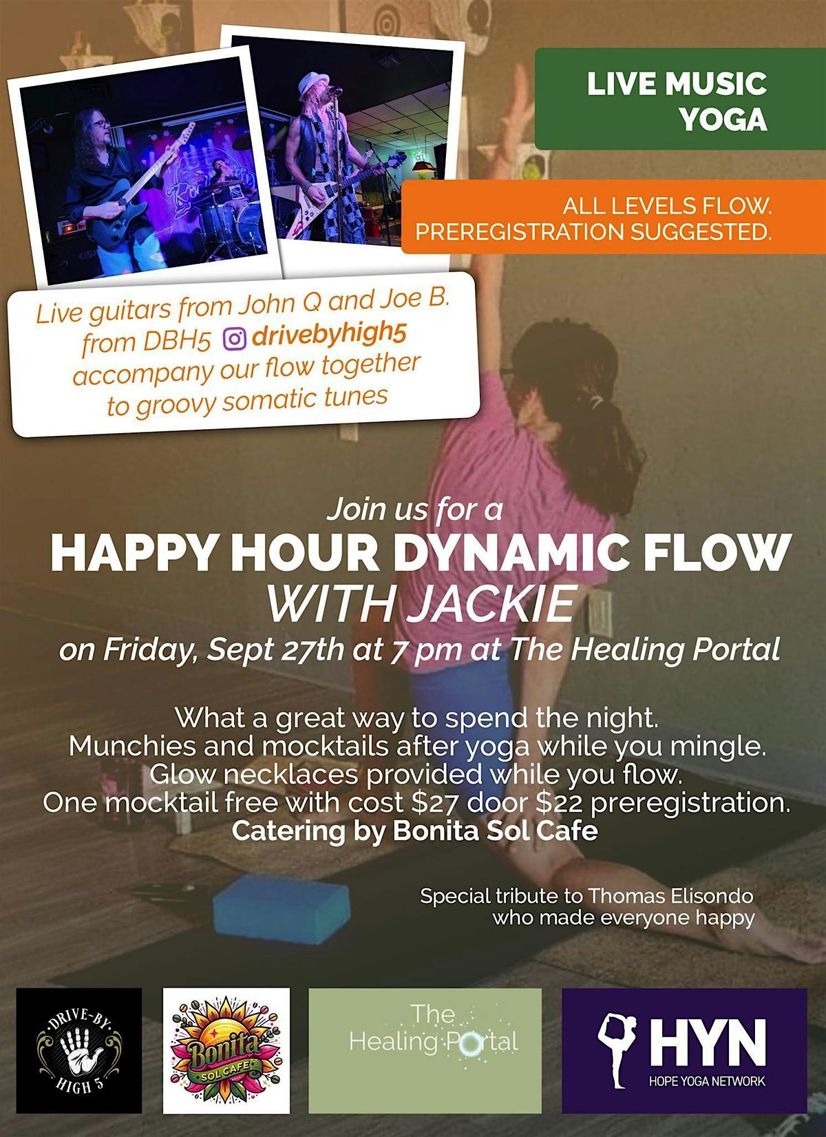 Friday Night  Live Music Yoga Flow at The Healing Portal!