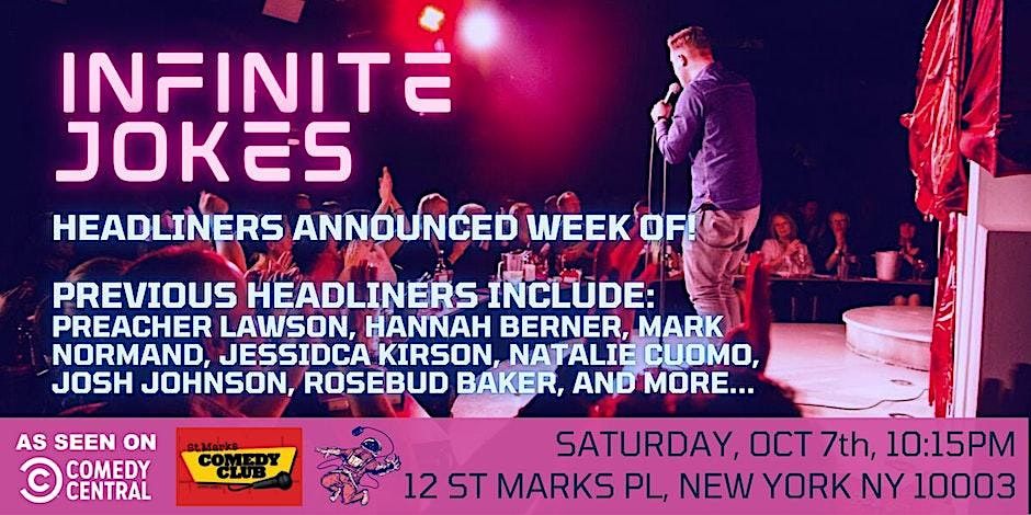 Comedy Show in East Village - Infinite Jokes @ St Marks Comedy Club