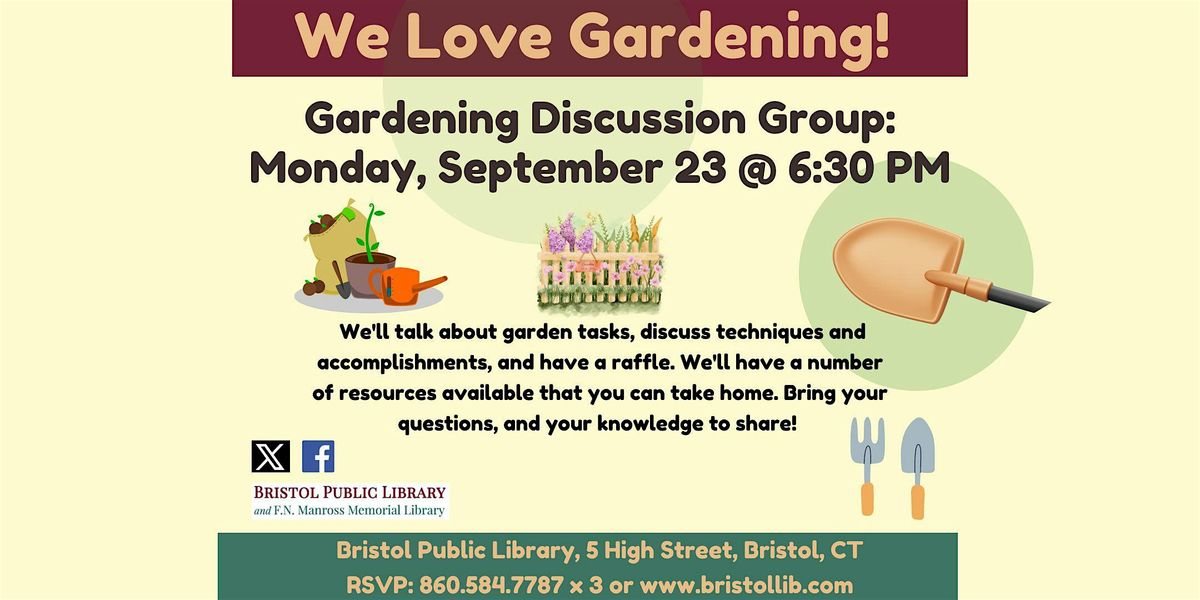 Gardening Discussion Group