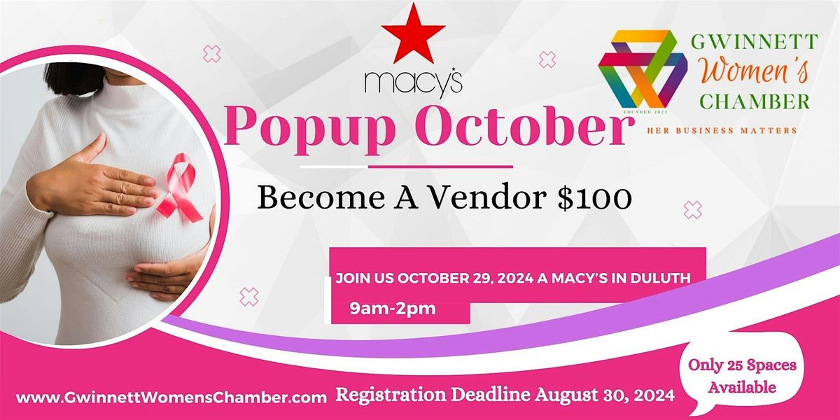 PopUp Vending Space at Macy's in October