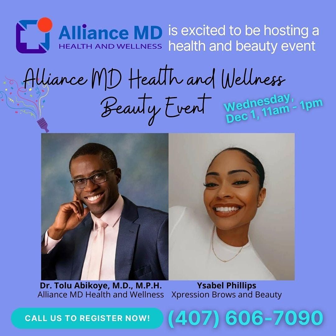Free Health and Wellness Event at Alliance MD Orlando. Click to Register