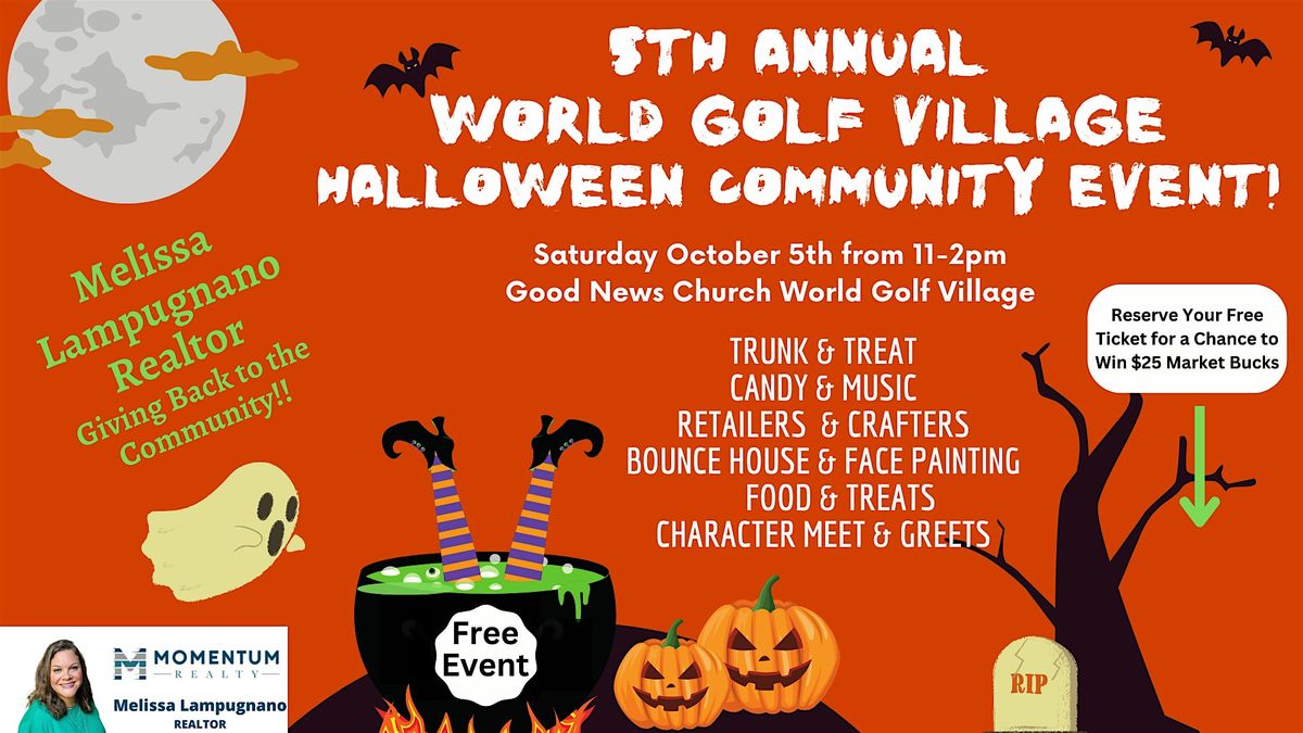 5th Annual World Golf Village Halloween Community Event (No Ticket Needed)