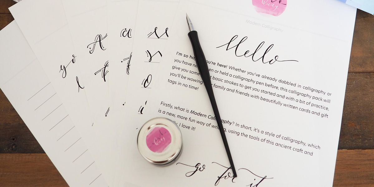Calligraphy workshop with The Ink Quay