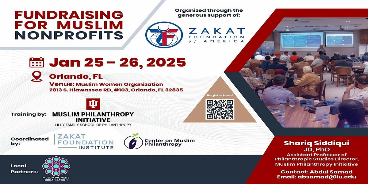 A Two- Day Fund Raising Training-Muslim Women`` s Organization, Orlando, FL