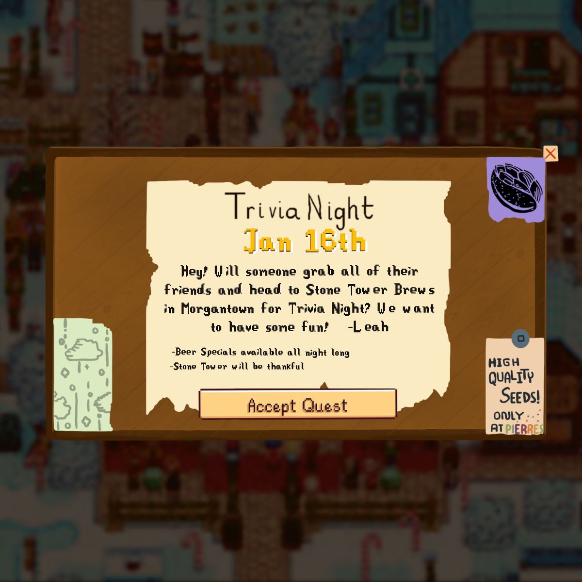 Stardew Valley Team Trivia