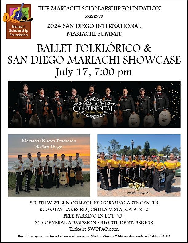 Ballet Folklorico & San Diego Mariachi Showcase