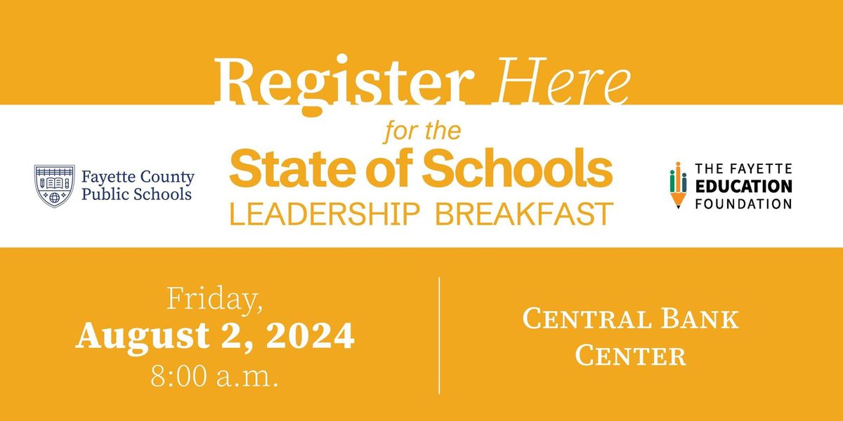 2024 State of Schools Leadership Breakfast