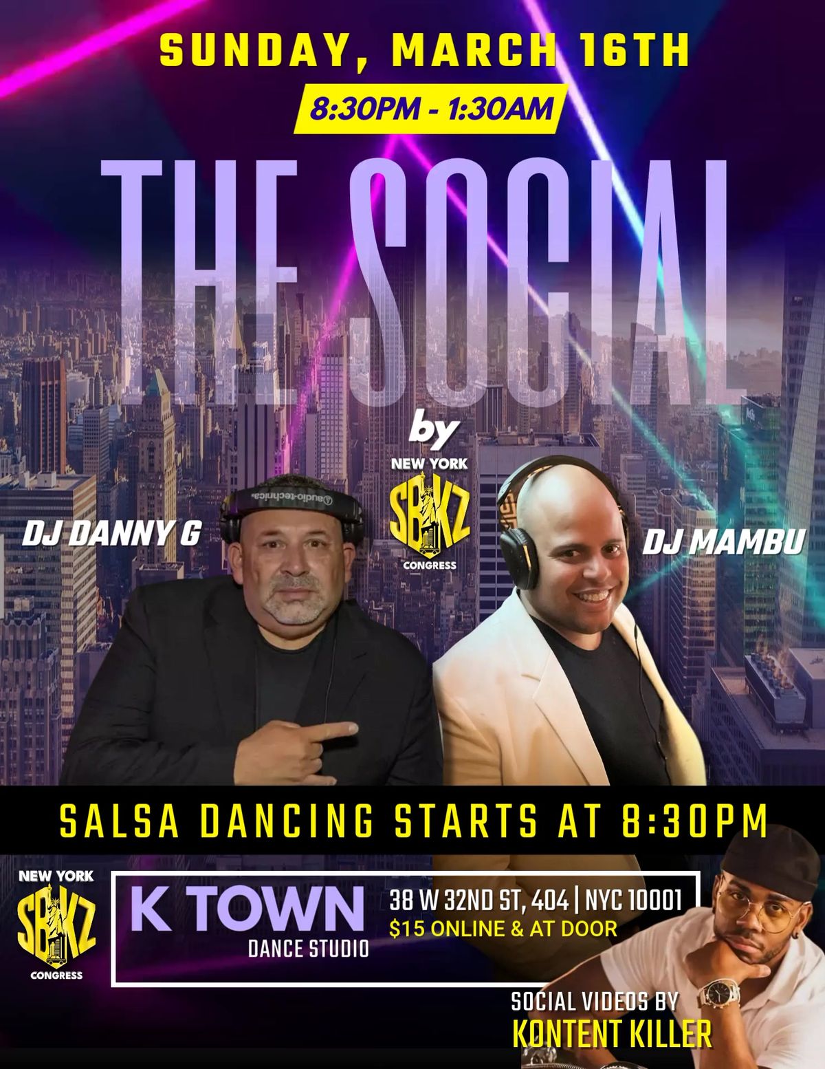 The Social by New York SBKZ Congress at KTown | Sunday, Jan 19th