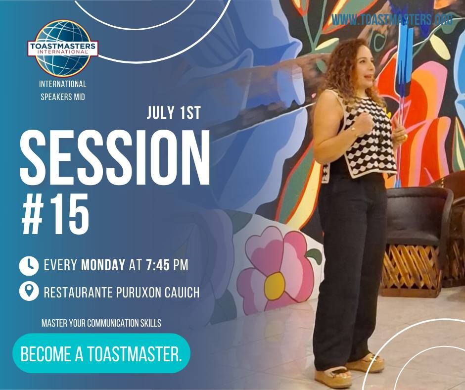 Toastmasters session  #15