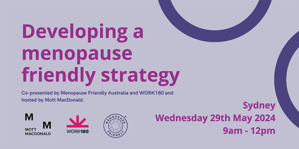 Develop a Menopause Friendly Strategy | Sydney