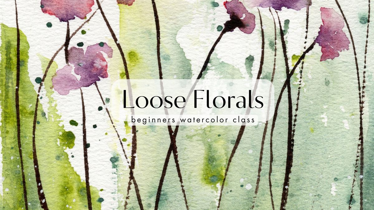 Loose Florals Watercolor Class at Island Lake Inn