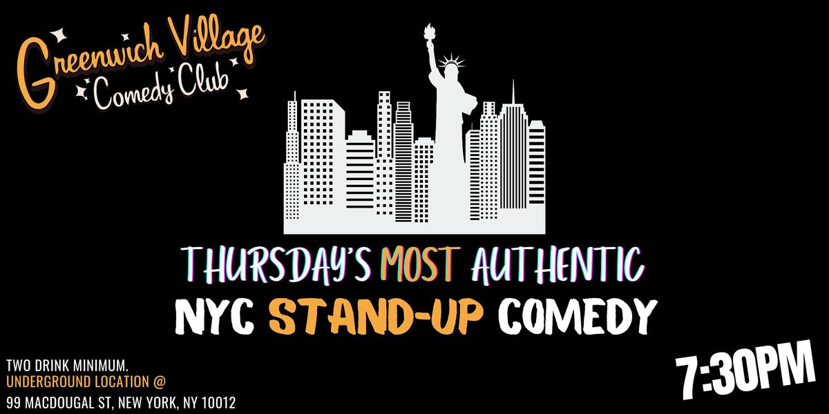 Thursday's Most Authentic NYC Stand-Up Comedy! Free Comedy  Show Tix