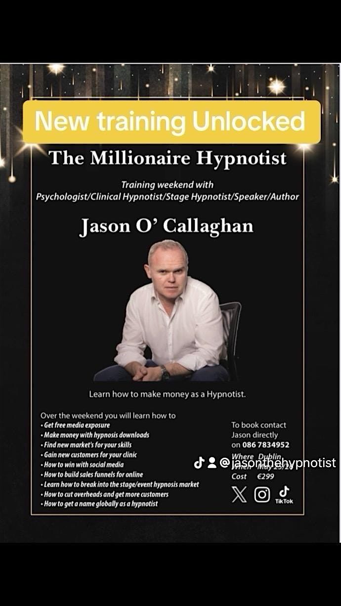 Millionaire Hypnosis training weekend
