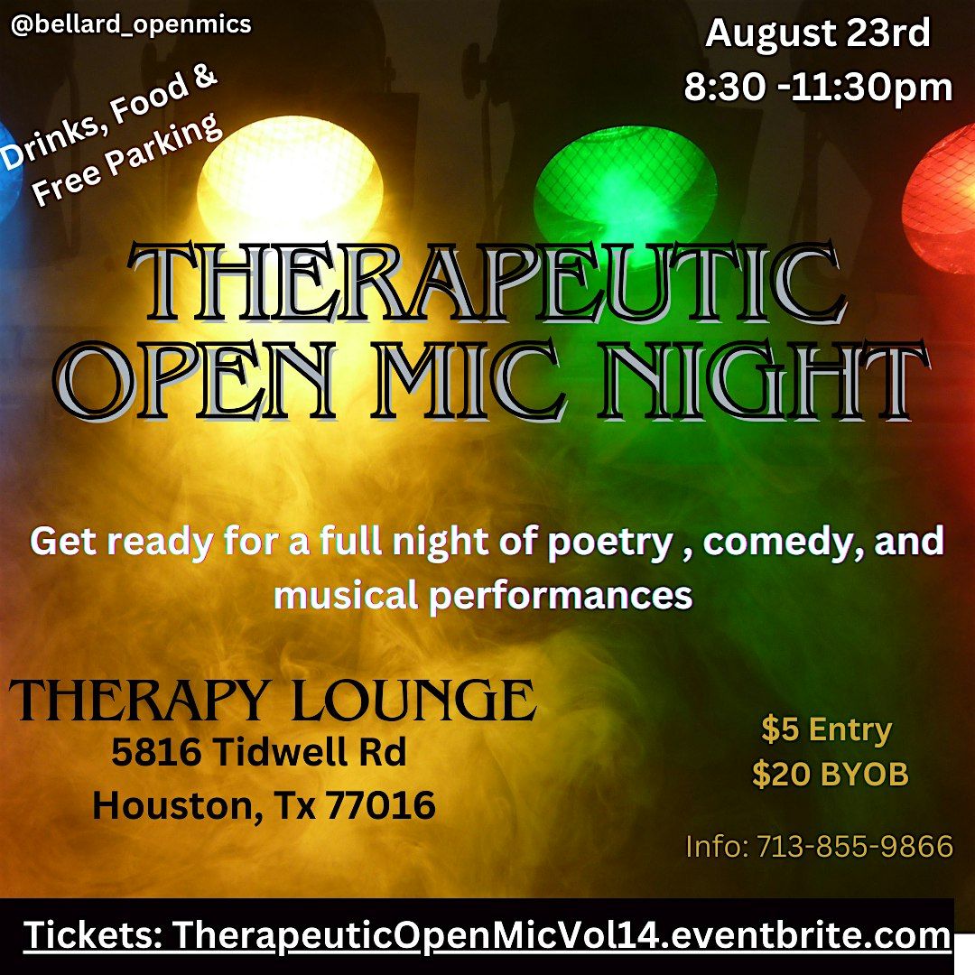 Therapeutic Open Mic Night