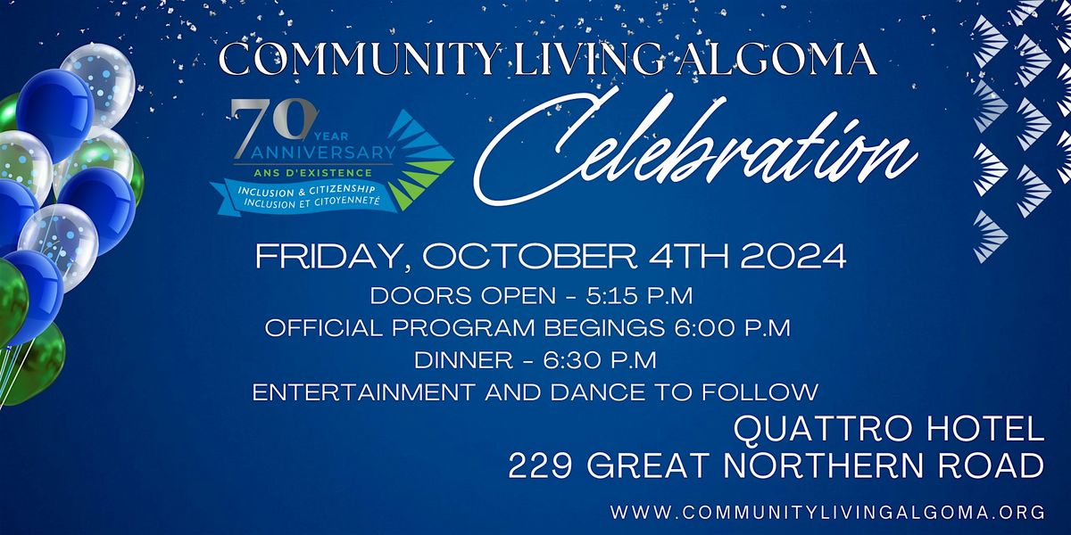 Celebrating 70 years with Community Living Algoma