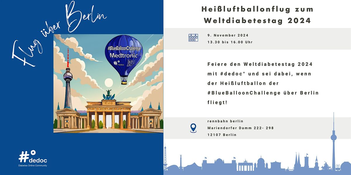 Hei\u00dfluftballon-Event am 9.11. als Countdown zum Weltdiabetestag