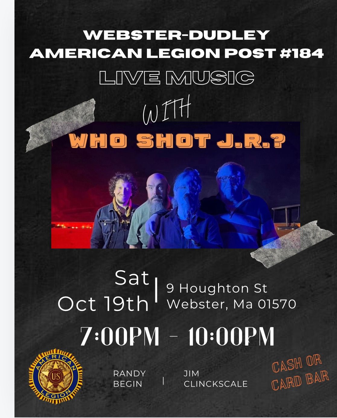 Live Music with Who Shot JR! \ud83c\udfb6