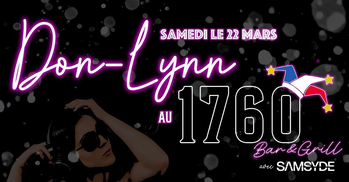 Soir\u00e9e Don-Lynn au 1760 