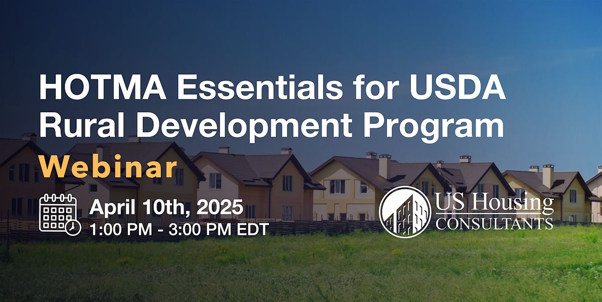 HOTMA Essentials for USDA Rural Development Program 4-10-25