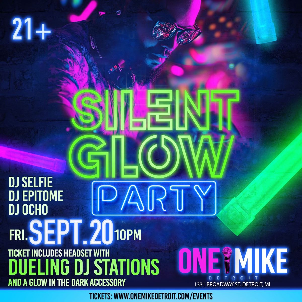 Silent Disco Glow Party