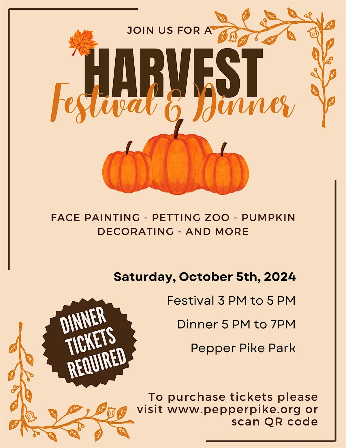 Harvest Festival and Dinner 2024