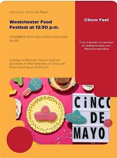 Westchester Community Food Festival, Karoke, Games, Dance on Cinco de Mayo