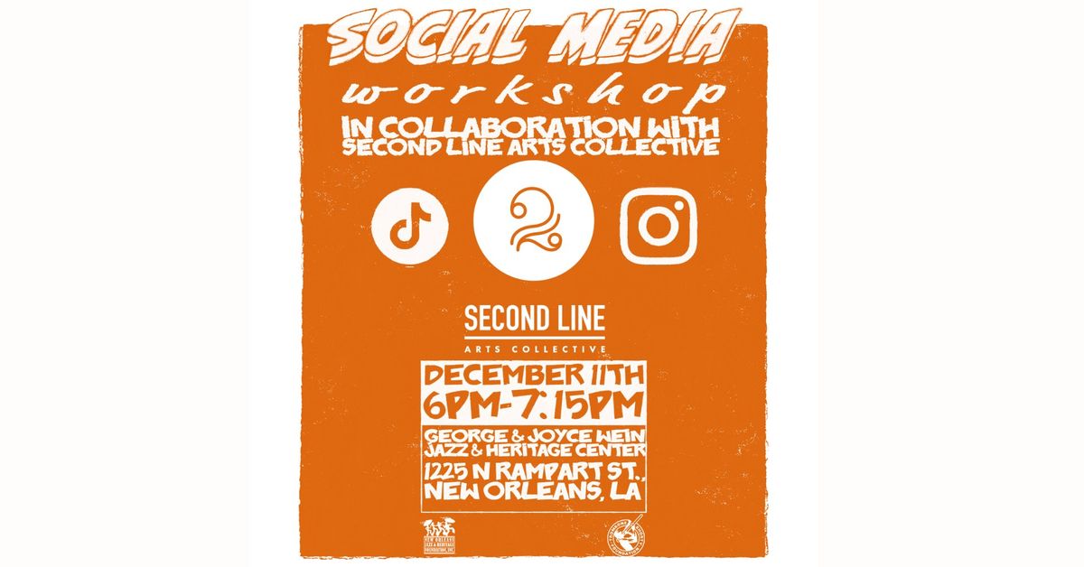 Social Media for Young Musicians Presented in Collaboration with Second Line Arts Collective