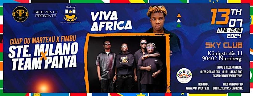 VIVA AFRICA - AFROBEATS NIGHT - Ste MILANO Live On Stage