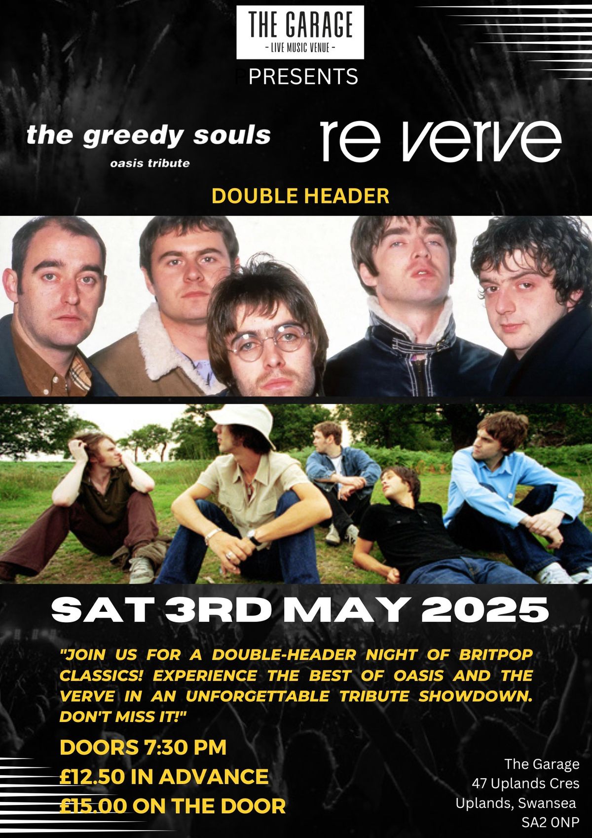 90's DOUBLE HEADER - Verve & Oasis Tributes