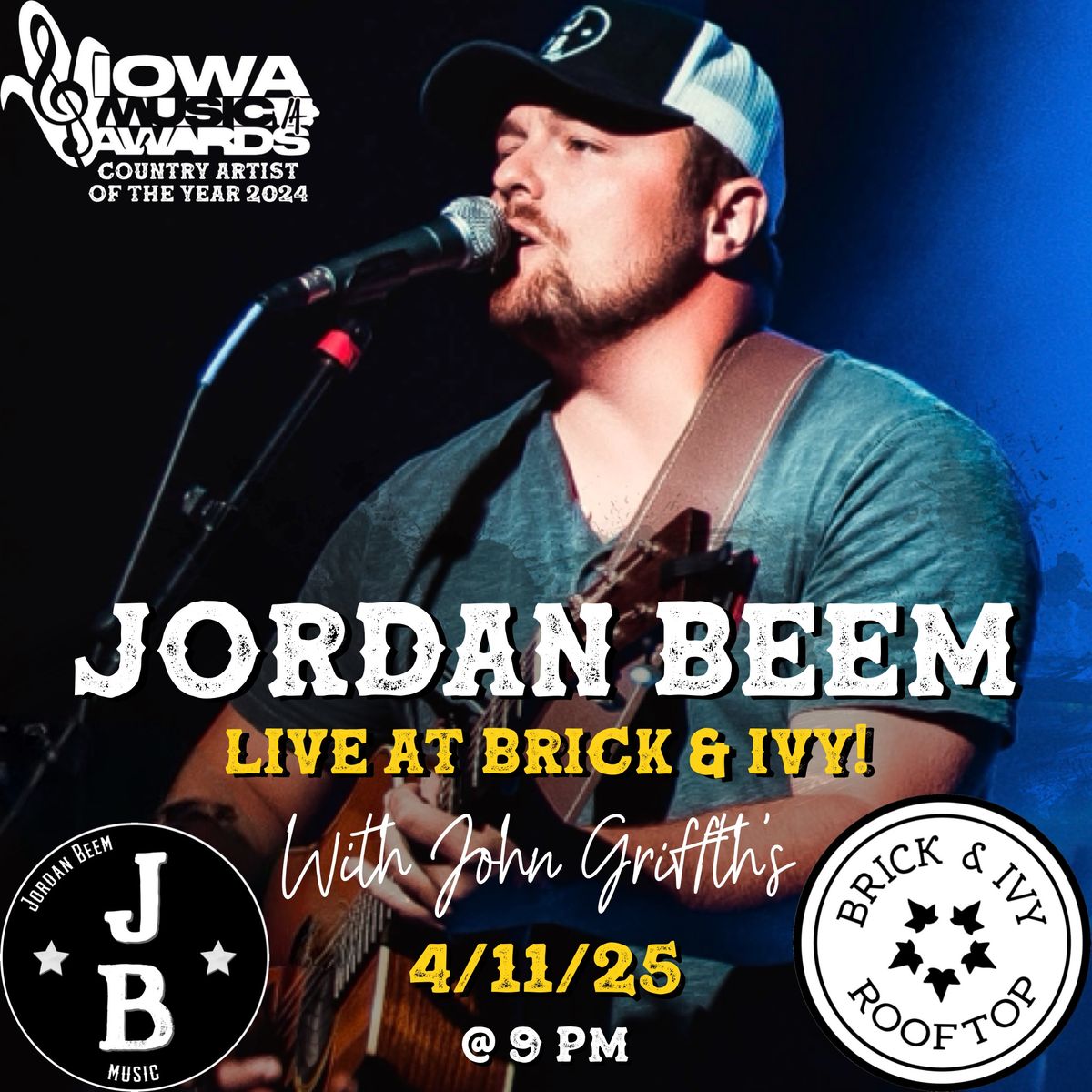 Jordan Beem BACK at Brick & Ivy!