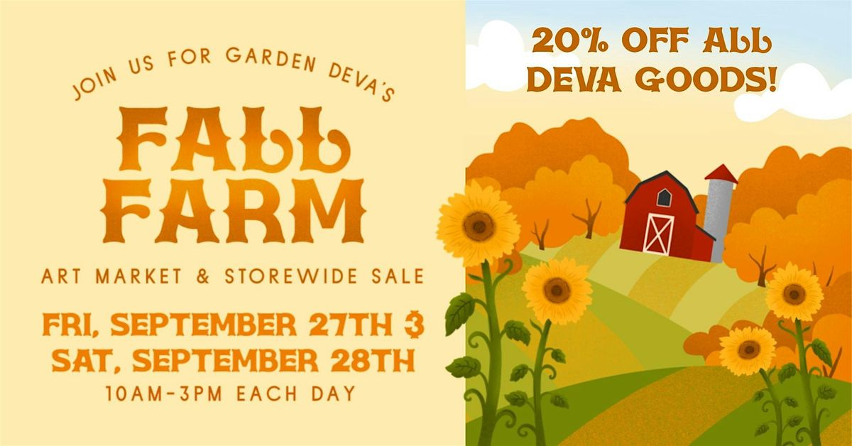 Fall Farm: Art Market & Storewide Sale