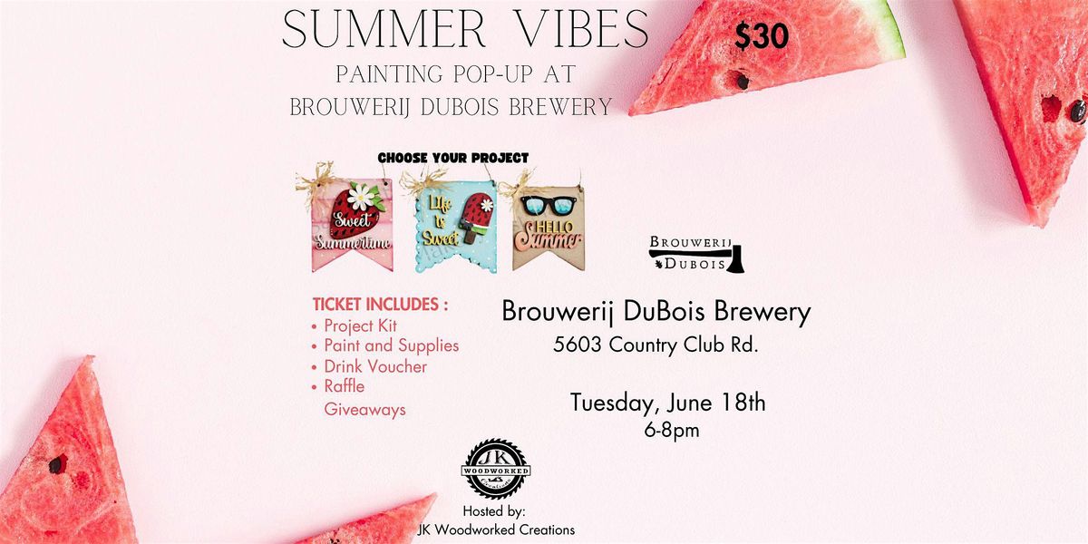Summer Vibes Painting Pop-Up at Brouwerij DuBois Brewery