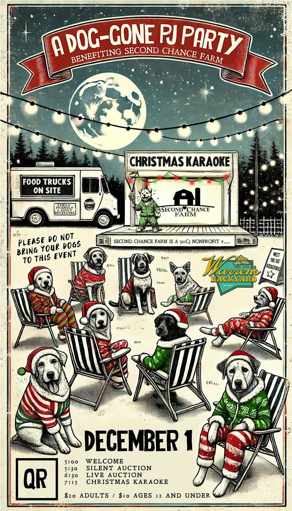 A Dog-Gone Holiday PJ Party for Second Chance Farm