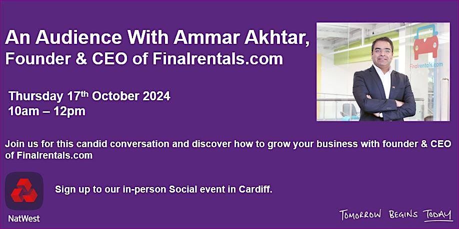 An Audience With ...  Ammar Akhtar, Founder & CEO of Finalrentals.com