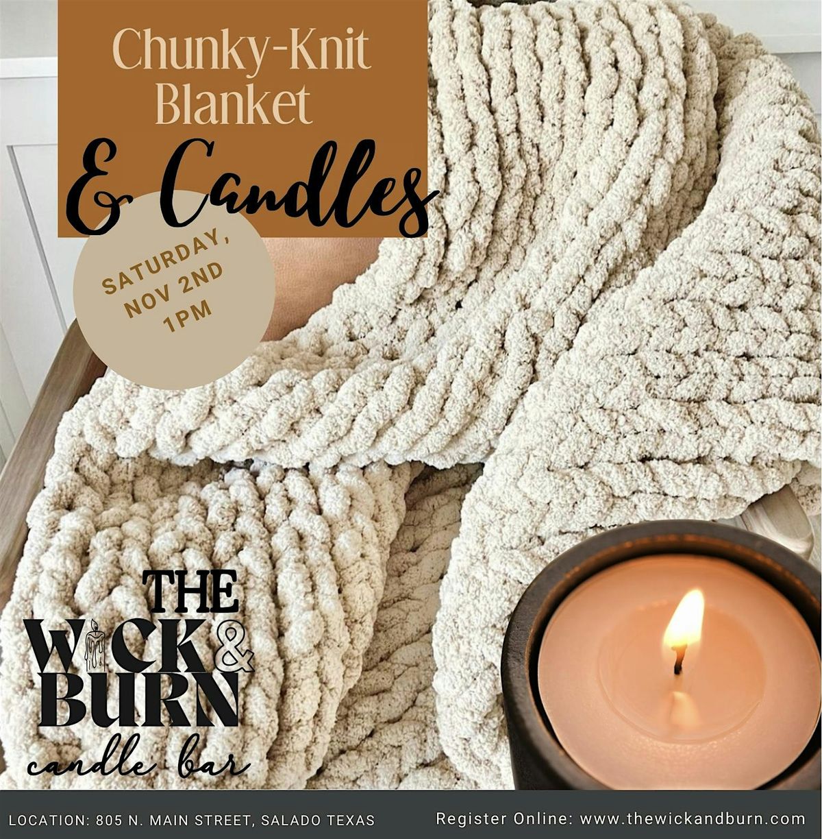 DIY Chunky Blanket & Candle Workshop