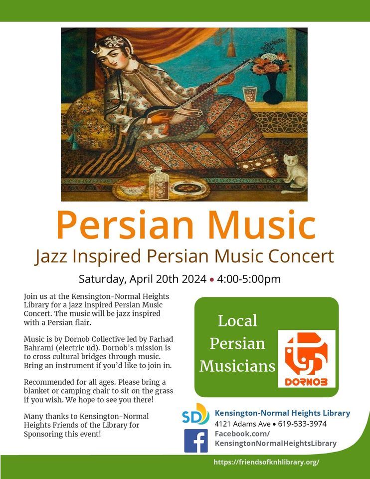 Persian Jazz Concert at Kensington Park