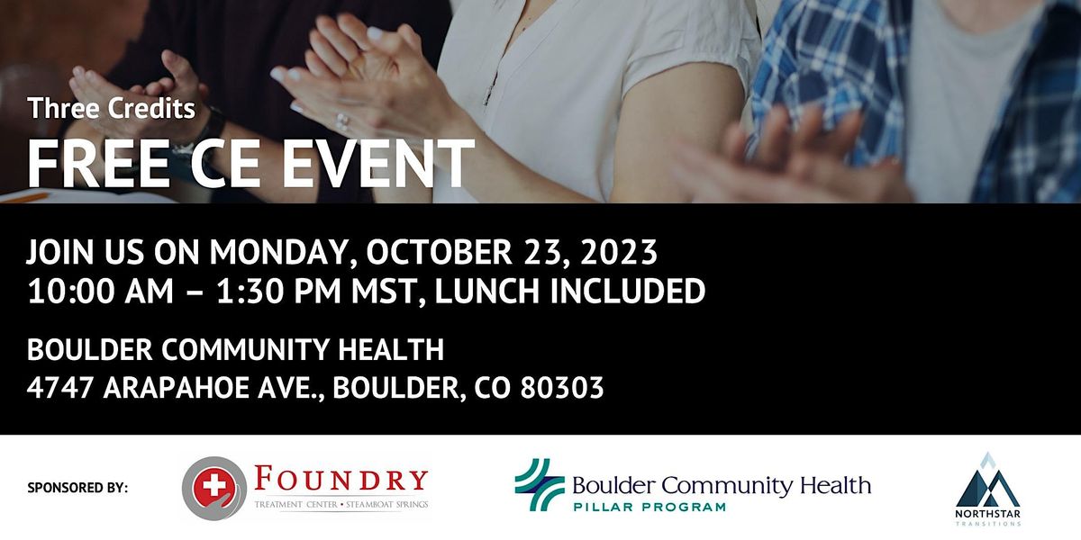 Three-Credit Continuing Education Event in Boulder, CO