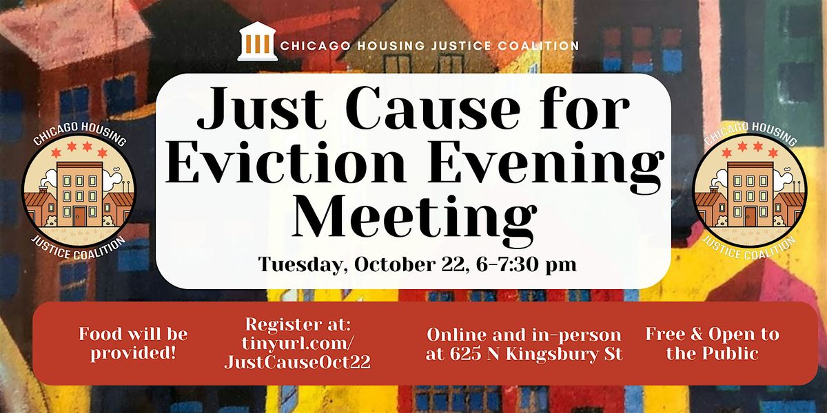 Just Cause for Eviction, October meeting