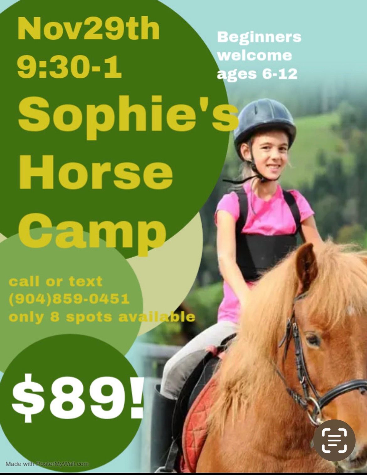 1 day horse camp