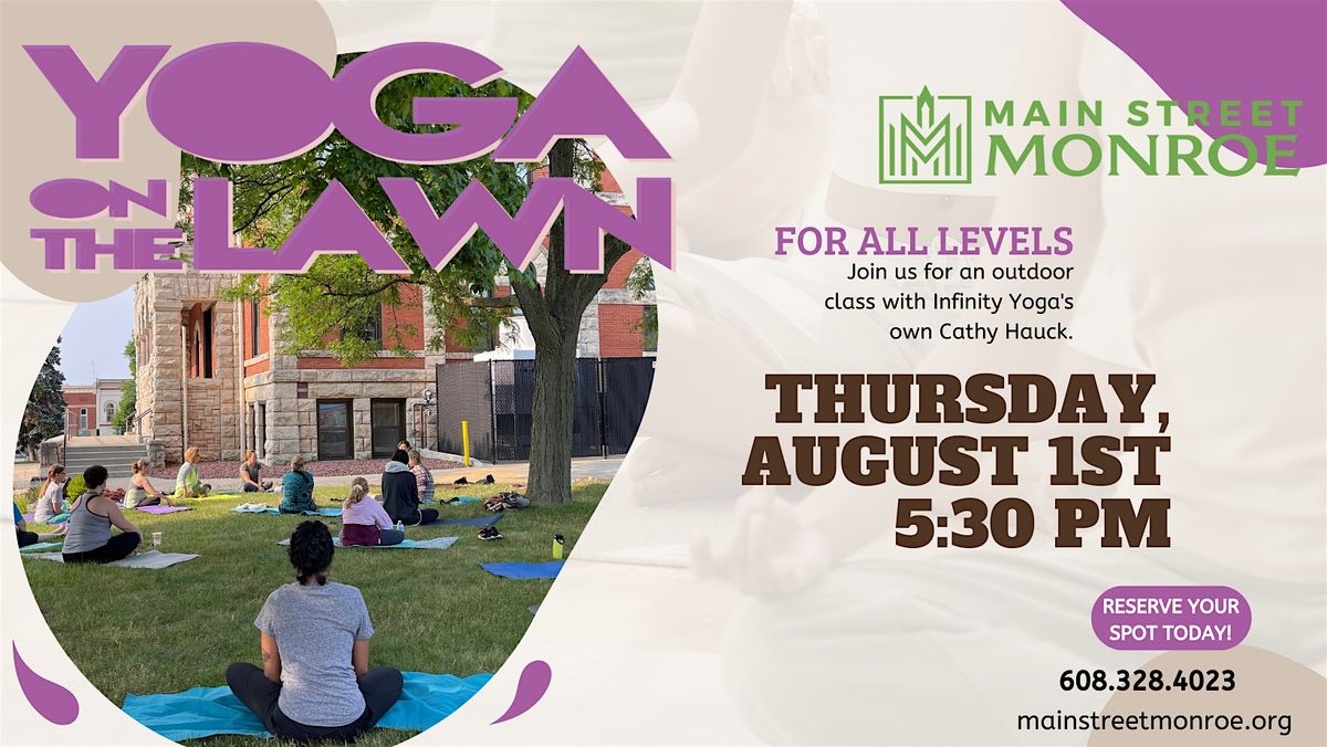 Yoga on the Lawn Thursday, August 1st