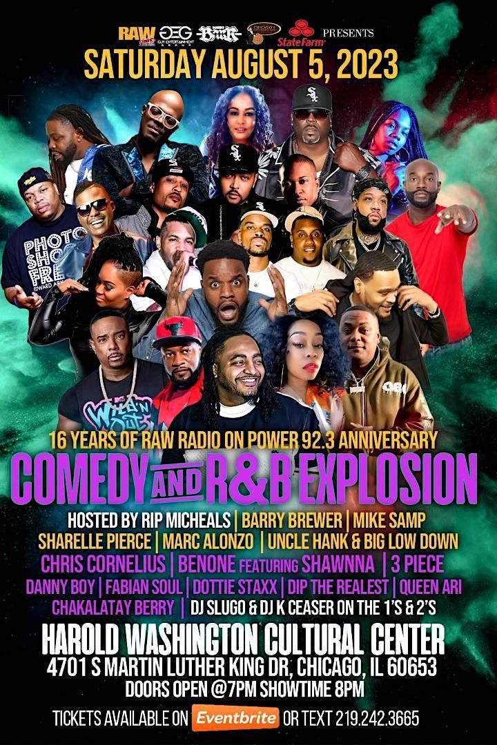 RAW RADIO ON POWER 92.3 PRESENTS -  COMEDY AND R&B EXPLOSION