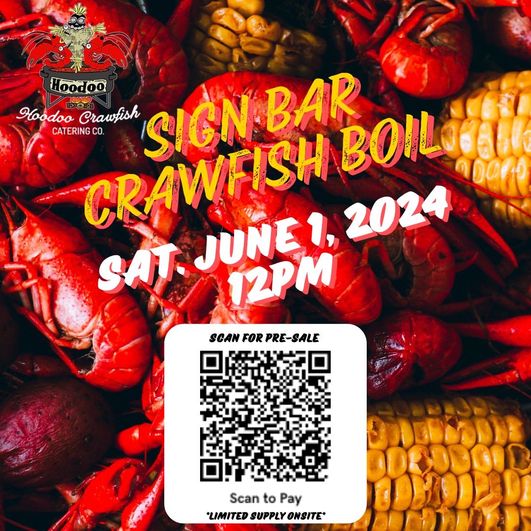 Sign Bar Crawfish Boil