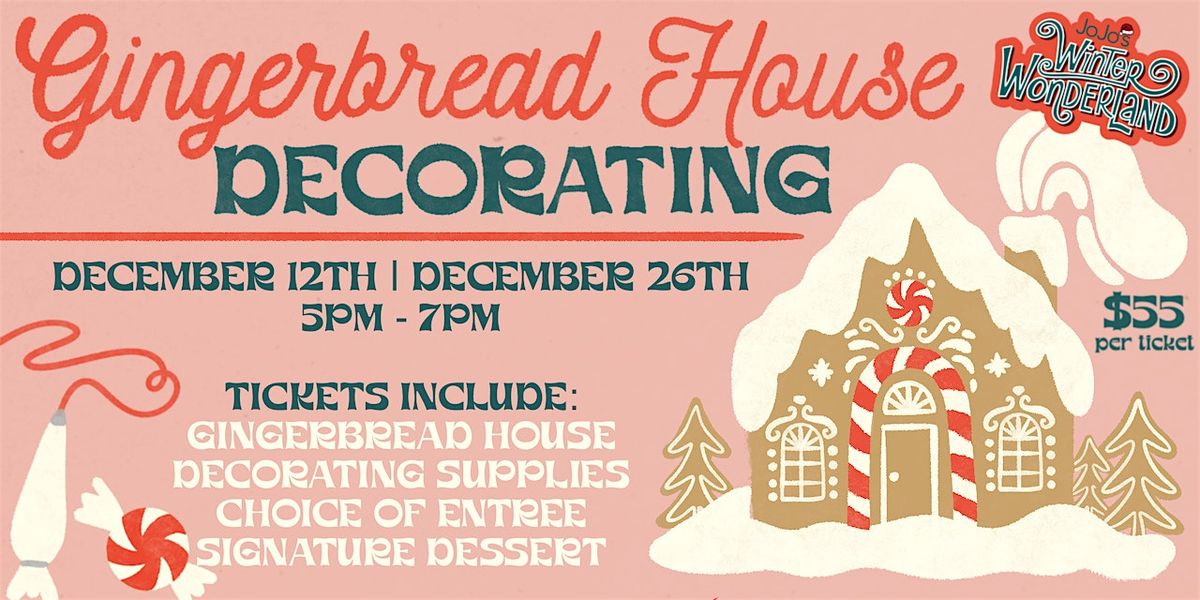 Gingerbread House Decorating Workshop at JoJo's Scottsdale!