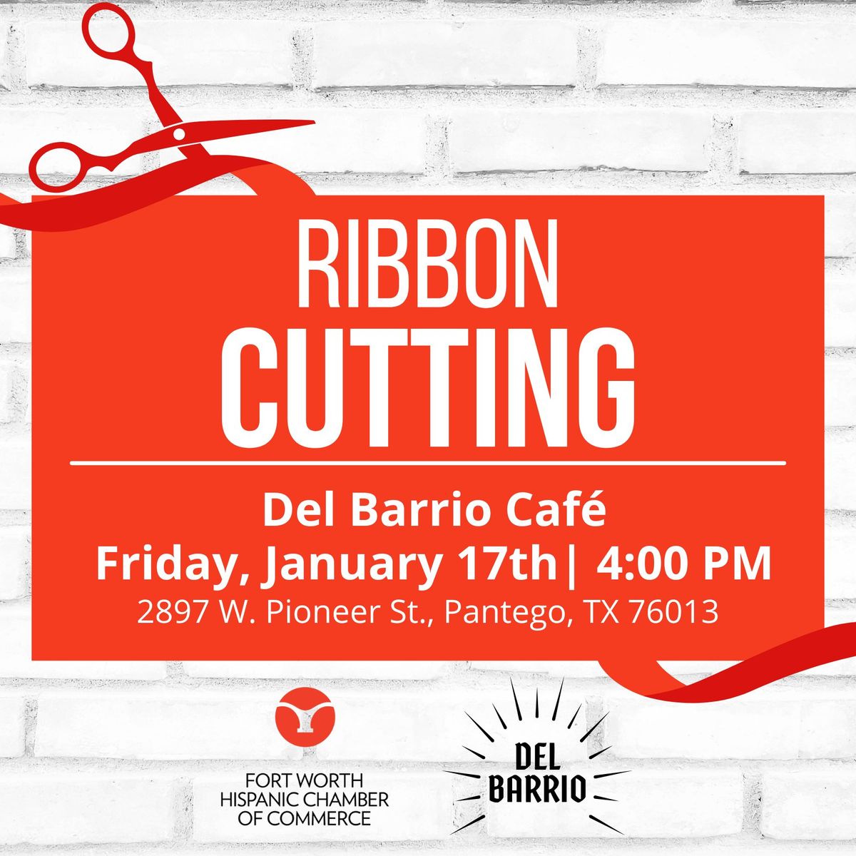 2025 Ribbon Cutting - Del Barrio Cafe