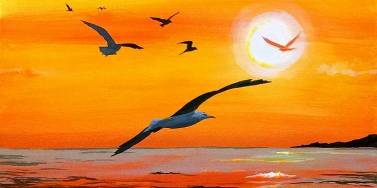 Gull-den Sunset - Paint and Sip by Classpop!\u2122